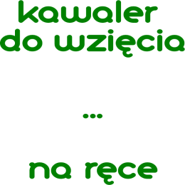 Koszulka chłopięca - kawaler do wzięcia ... na ręce