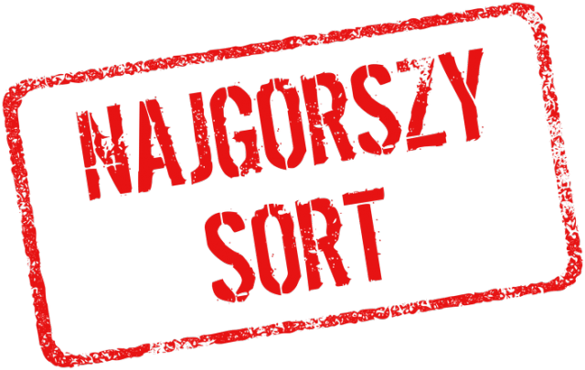 Najgorszy sort koszulka damska