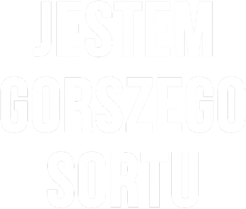 Jestem gorszego sortu koszulka damska