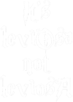It's leviOsa not leviosA koszulka damska
