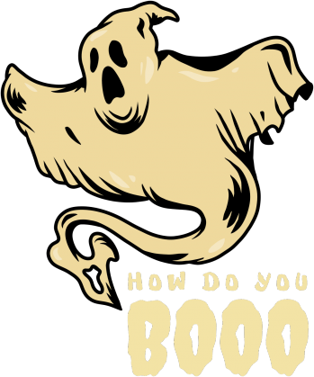 How do you boo koszulka z duchem halloween