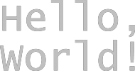 Hello, World!