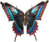 Motyl broszka elegancka