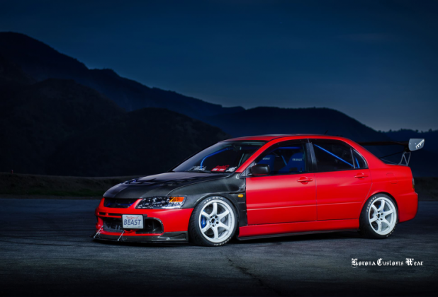 Koszulka z autem: Mitsubishi EVO