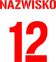 Koszulka Kibica z własnym numerem i nazwiskiem (+ flaga gratis)