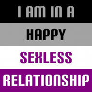 I'm in a Happy Sexless Relationship - koszulka (t-shirt)