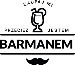 Bluza męska jasna - Zaufaj mi jestem barmanem