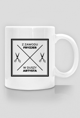 Kubek - Fryzjer artysta - Zawodowe Wzory
