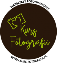 T-SHIRT "KURS FOTOGRAFII" z okrągłym logo