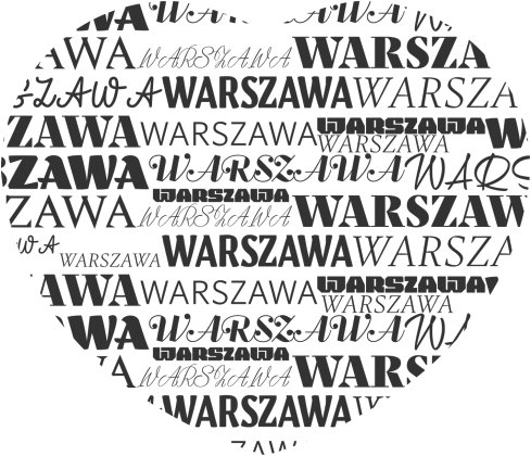 Koszulka męska - Kocham Warszawę - Wzór 10