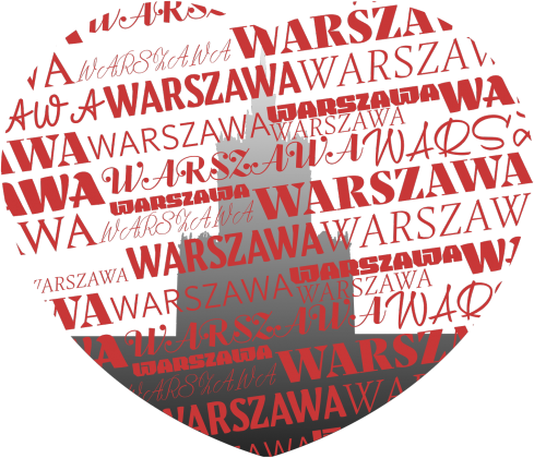 Koszulka męska - Kocham Warszawę - Wzór 13