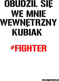 Fighter - koszulka biała