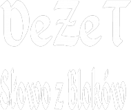 Czarna Bluza z kapturem DeZeT Słowo z Bloków