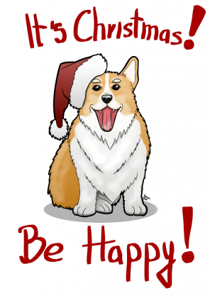 Christmas Corgi koszulka
