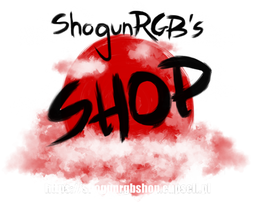 Koszulka czarna ShogunRGB's Shop logo