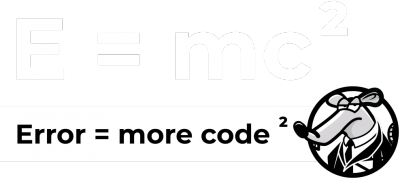 Error = more code 2 - ciemny tshirt męski