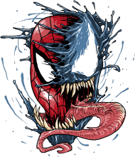 Bluza Damska z kapturem Spiderman Vs Venom