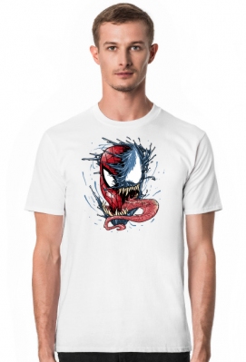 Koszulka Męska Spiderman Vs Venom - Lunarart