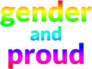 Gender and Proud rainbow