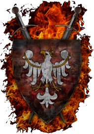 Czarna koszulka męska - Grunwald 1410