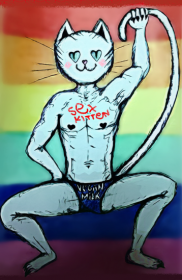 Kubek "Sex Kitten" do picia Vegan Milk ;)