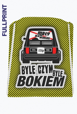 126p - Byle czym byle bokiem (plecak workowy FP) - Dealer Koszulek
