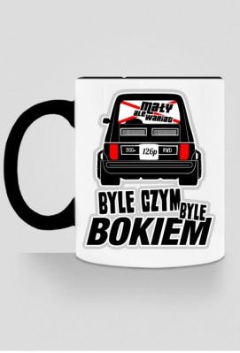 126p - Byle bokiem (kubek kolor) - Dealer Koszulek