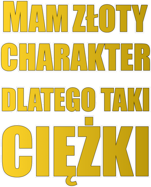 Złoty charakter (koszulka chłopięca)