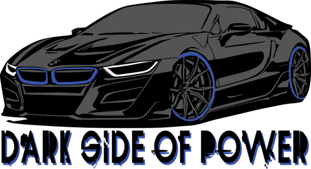 BMW i8 - Dark side of Power (bluza z kapturem)