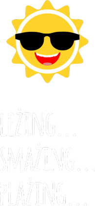 Słońce Leżing smażing plażing (bluzka damska) jasna grafika