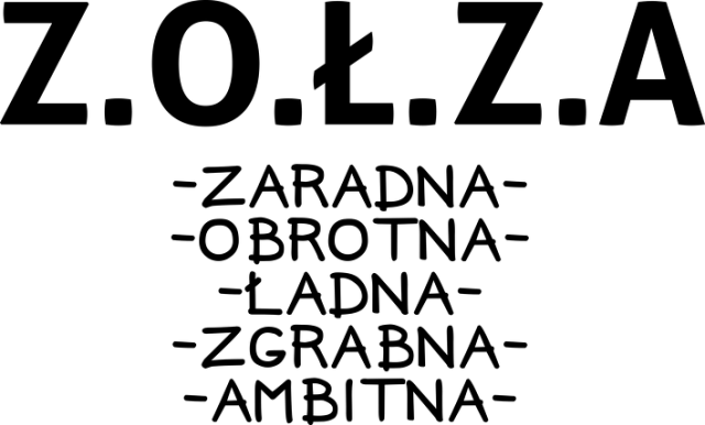ZOŁZA (bluzka damska) ciemna grafika