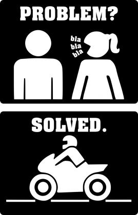 Motorbike - Problem Solved (bluza męska klasyczna) cg
