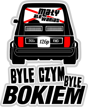 126p - Byle czym byle bokiem (koszulka męska)