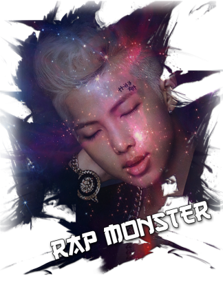 Bts Rap Monster 1 Black Koszulki Damskie W Pinkeubanana