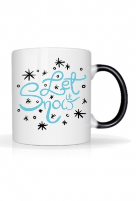 kubek magiczny, Let it snow, zima, święta, prezent - Prezent na każdą okazję