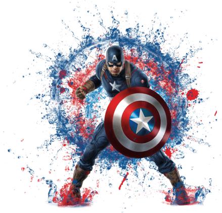 Marvel - Capitan America bęzrękawnik damski