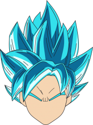Dragon Ball Goku Super Sayian Blue - koszulka męska slim