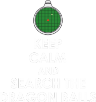 Dragon Ball - Czarny plecak KEEP CALM AND SEARCH THE DRAGON BALLS.