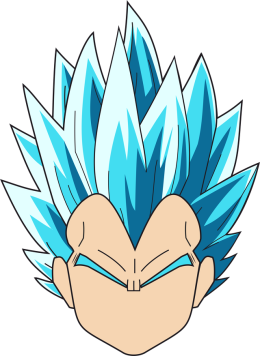 Dragon Ball Vegeta Super Sayian Blue - bluza męska bez kaptura