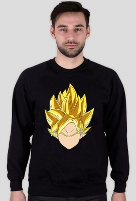Dragon Ball Goku SSJ - bluza męska bez kaptura - Dragon Ball FanPlace