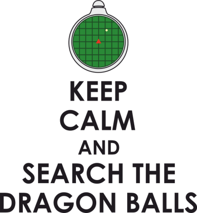 Dragon Ball KEEP CALM AND SEARCH THE DRAGON BALLS - koszulka męska slim