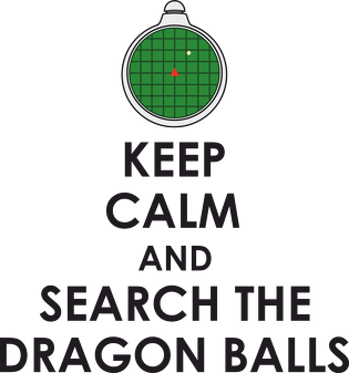 Dragon Ball - Biały plecak KEEP CALM AND SEARCH THE DRAGON BALLS