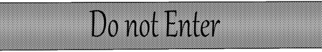 T-shirt "Do Not Enter"