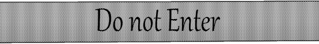 Torba "Do not Enter"