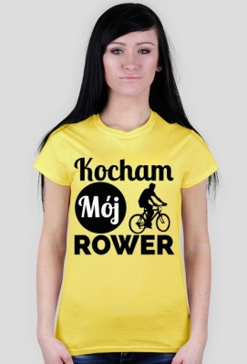 Koszulka damska - Kocham Rower - Moja Synergia