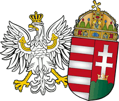 Biała koszulka damska. POLSKA-WĘGRY