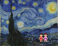 Kubek Starry Night Emoji GIRLS