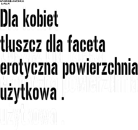 Dla kobiet tłuszcz dla faceta erotyczna powierzchnia użytkowa