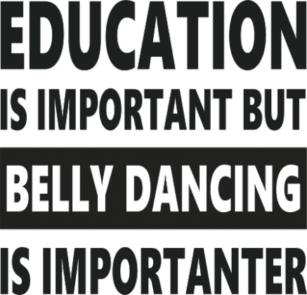 Kubek z nadrukiem tanecznym "belly dancing is importanter"