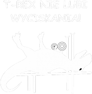 Koszulka T-Rex nie lubi wyciskania Damska Czarna
